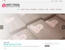 Tablet Screenshot of hotyogamarkham.com
